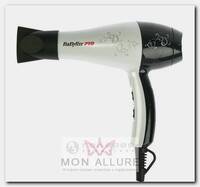 Фен BaByliss Pro, черно-белый, 2000 Вт