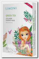 Маска тканевая тонизирующая с зеленым чаем и коллагеном для лица / Green tea collagen essence mask Set 6*25 г