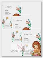 Маска тканевая осветляющая с жемчужной пудрой и коллагеном для лица / Pearl Collagen Essence Mask Set 3*25 г