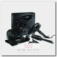 Фен для сушки и укладки волос GHD Air Hairdryer 2100 W в наборе (фен с соплом + насадка диффузор, керамическая круглая щетка, 2 зажима, мягкая сумка)